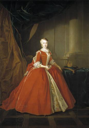 Louis de Silvestre Princesa Maria Amalia de Sajonia en traje polaco China oil painting art